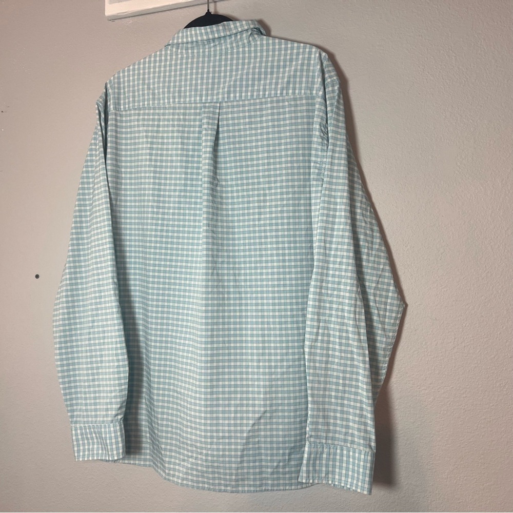 Vineyard Vines Performance Button Down Shirt Mens Size XL Blue White Plaid - Picture 6 of 8